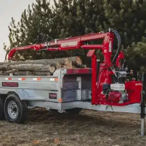 WD612 dump trailer with log loader